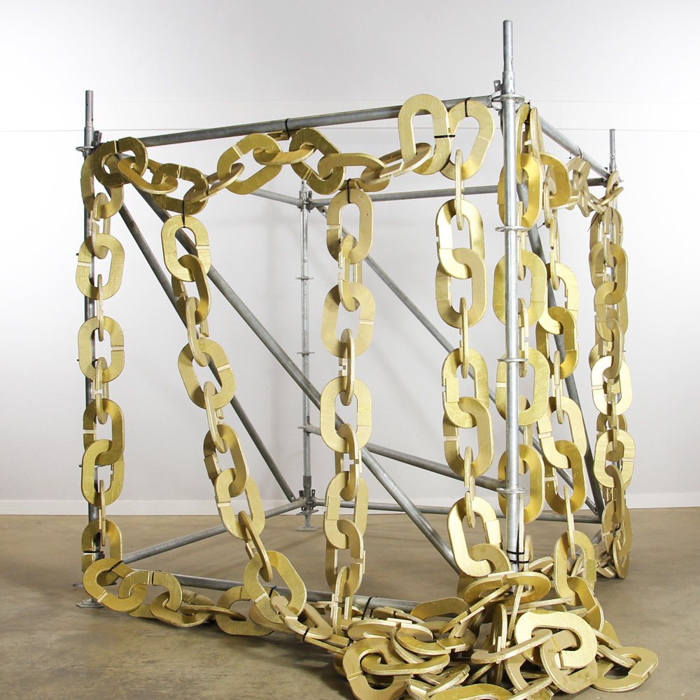 Chain Flat Gold - per meter
